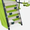 sweeek Altalena da giardino con scivolo e canestro, 6 posti