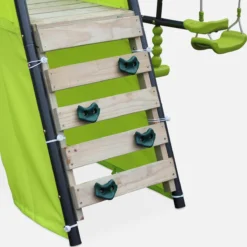 sweeek Altalena da giardino con scivolo e canestro, 6 posti