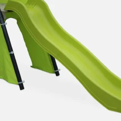 sweeek Altalena da giardino con scivolo e canestro, 6 posti