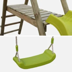 sweeek Altalene da giardino con scivolo, 6 posti