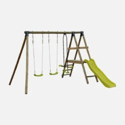 sweeek Altalene da giardino con scivolo, 6 posti