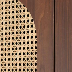 sweeek Armadio a due ante e due cassetti in legno