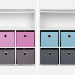 sweeek Armadio contenitore per cameretta dei bambini con 6 cestini