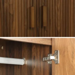 sweeek Armadio in legno 1 asta appendiabiti, 2 ante