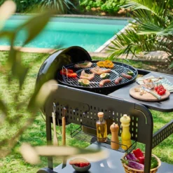 sweeek Barbecue a carbonella con carrello, Ø53cm