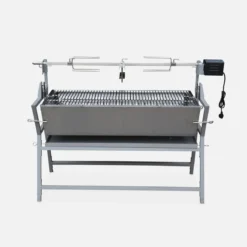 sweeek Barbecue a carbonella con girarrosto elettrico regolabile