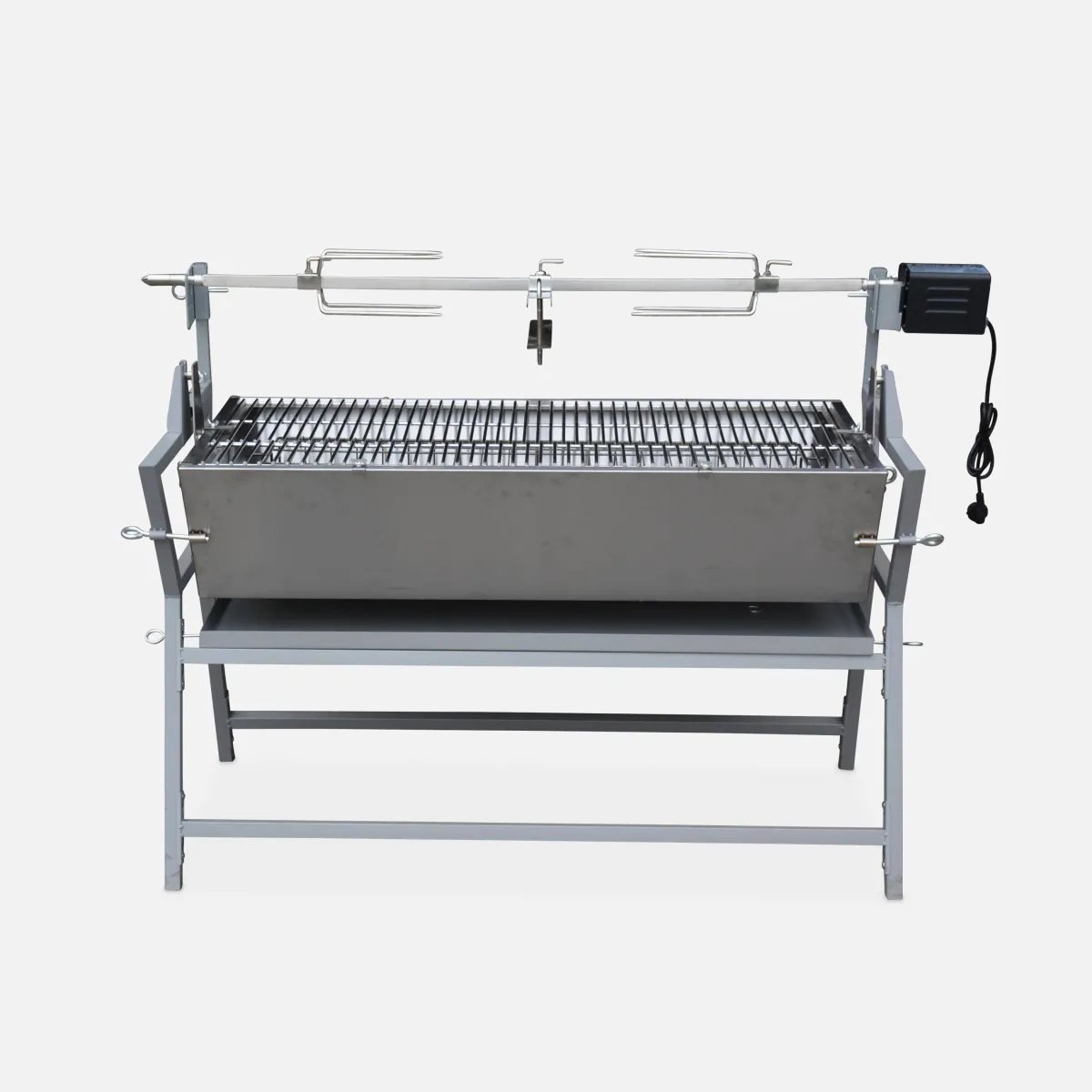 sweeek Barbecue a carbonella con girarrosto elettrico regolabile