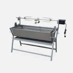 sweeek Barbecue a carbonella con girarrosto elettrico regolabile