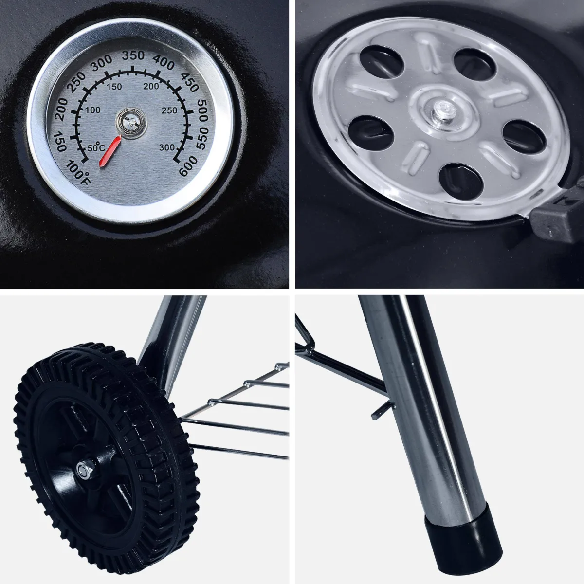 sweeek Barbecue a carbonella con valigetta per utensili