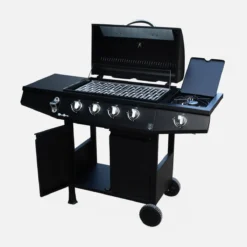 sweeek Barbecue a gas a 4 bruciatori con fuoco laterale