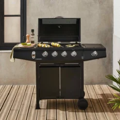 sweeek Barbecue a gas a 4 bruciatori con fuoco laterale