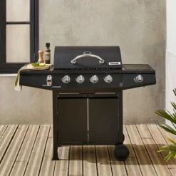sweeek Barbecue a gas a 4 bruciatori con fuoco laterale