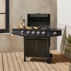 sweeek Barbecue a gas a 4 bruciatori con fuoco laterale