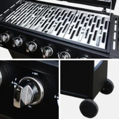 sweeek Barbecue a gas a 6 bruciatori con fuoco laterale