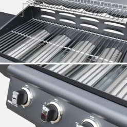 sweeek Barbecue a gas a 5 fuochi con 1 bruciatore laterale