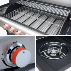 sweeek Barbecue a gas con 6 bruciatori + 1 laterale