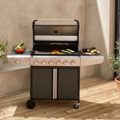 sweeek Barbecue a gas con 6 bruciatori + 1 laterale
