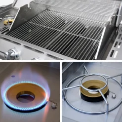 sweeek Barbecue a gas con 4 bruciatori di cui 1 laterale