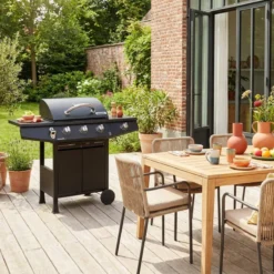 sweeek Barbecue a gas con 3 bruciatori e 1 bruciatore laterale