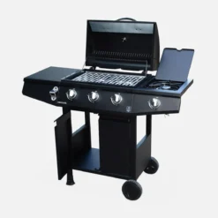 sweeek Barbecue a gas con 3 bruciatori e 1 bruciatore laterale