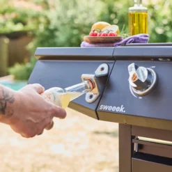 sweeek Barbecue a gas con 3 bruciatori e 1 bruciatore laterale