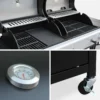 sweeek Barbecue combinato a gas e carbonella con fuoco laterale