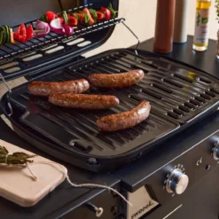 sweeek Barbecue elettrico 2 bruciatori, acciaio smaltato 2300W