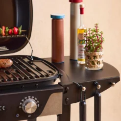 sweeek Barbecue elettrico 2 bruciatori, acciaio smaltato 2300W