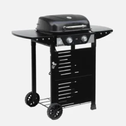 sweeek Barbecue elettrico 2 bruciatori, acciaio smaltato 2300W