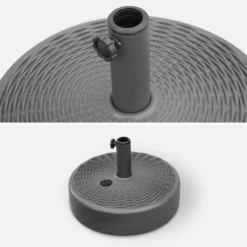 sweeek Base riempibile rotonda per ombrellone con palo centrale