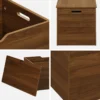 sweeek Baule, effetto legno tinto noce