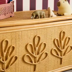 sweeek Baule giocattoli per bambini bohémien in rattan