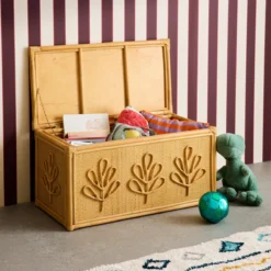 sweeek Baule giocattoli per bambini bohémien in rattan