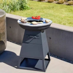sweeek Braciere barbecue con vano portaoggetti, Ø59cm