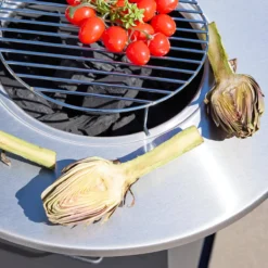 sweeek Braciere barbecue con vano portaoggetti, Ø59cm