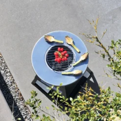 sweeek Braciere barbecue con vano portaoggetti, Ø59cm