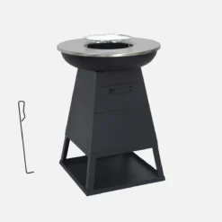 sweeek Braciere barbecue con vano portaoggetti, Ø59cm