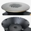 sweeek Braciere barbecue su carrello con vano portaoggetti e coperchio, Ø80cm