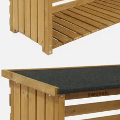 sweeek Cabina di legno, 120x45x120cm