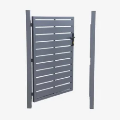 sweeek Cancello da giardino in alluminio con serratura e maniglia, 100cm