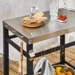sweeek Carrello da cucina da esterno per barbecue