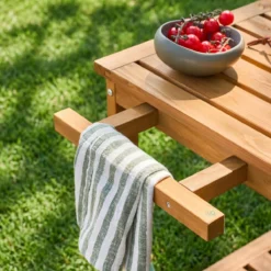 sweeek Carrello da cucina da esterno in legno di abete, 95cm