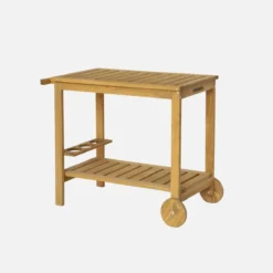 sweeek Carrello da cucina da esterno in legno di abete, 95cm