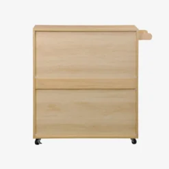 sweeek Carrello da cucina in legno decorato con 1 cassetto, 80cm
