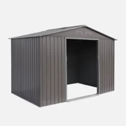 Casetta da giardino in metallo con kit di ancoraggio, 5.9m²