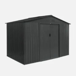 Casetta da giardino in metallo con kit di ancoraggio, 5.9m²