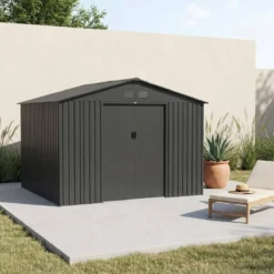sweeek Casetta da giardino in metallo, 10.85m²