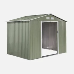 sweeek Casetta da giardino in metallo con kit di ancoraggio, 5.9m²