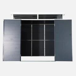 sweeek Casetta da giardino in plastica con struttura in alluminio, 4.55m²