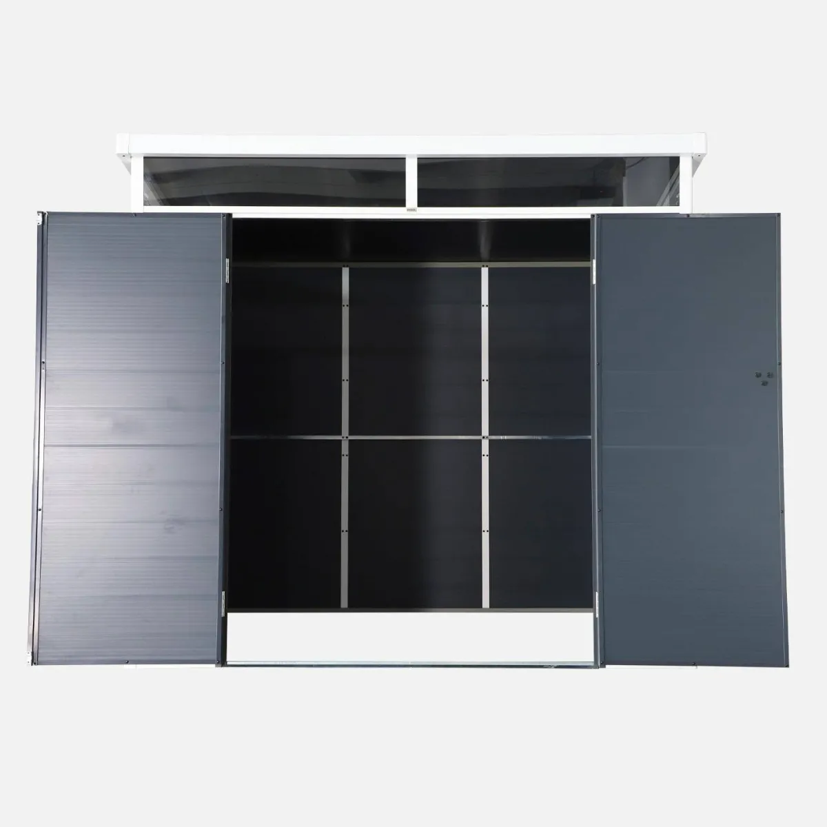 sweeek Casetta da giardino in plastica con struttura in alluminio, 4.55m²